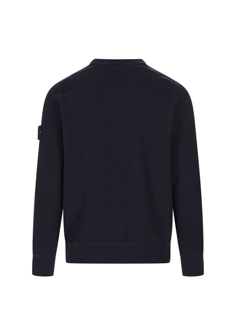 Maglione Blu In SOFT ORGANIC COTTON, MICRO STITCH STONE ISLAND | K1S155100036-S00B5V0020